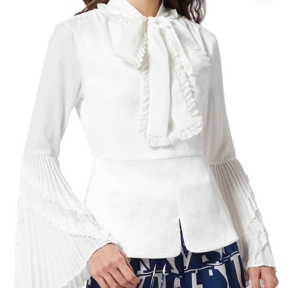 Alexis Tops - Alexis sorrenta pleated ruffled bell sleeve top